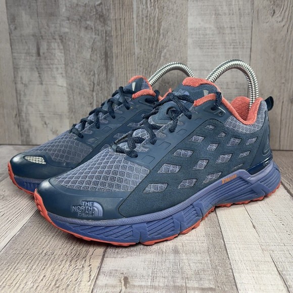 The North Face Women's Endurus TR Running Shoes Blue Red Size 6 NF0A2VUUTWD - Picture 1 of 12